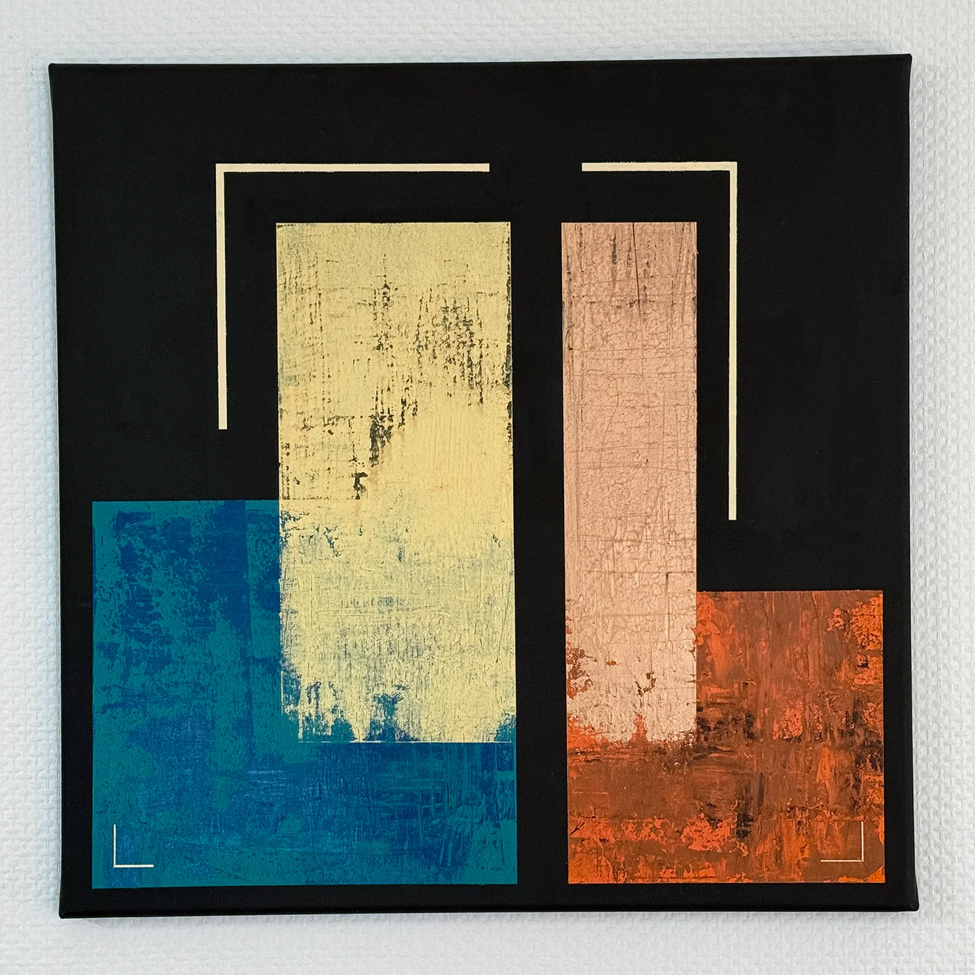 Silent Structures — Acrylic on canvas, 50 × 50 cm, 2026