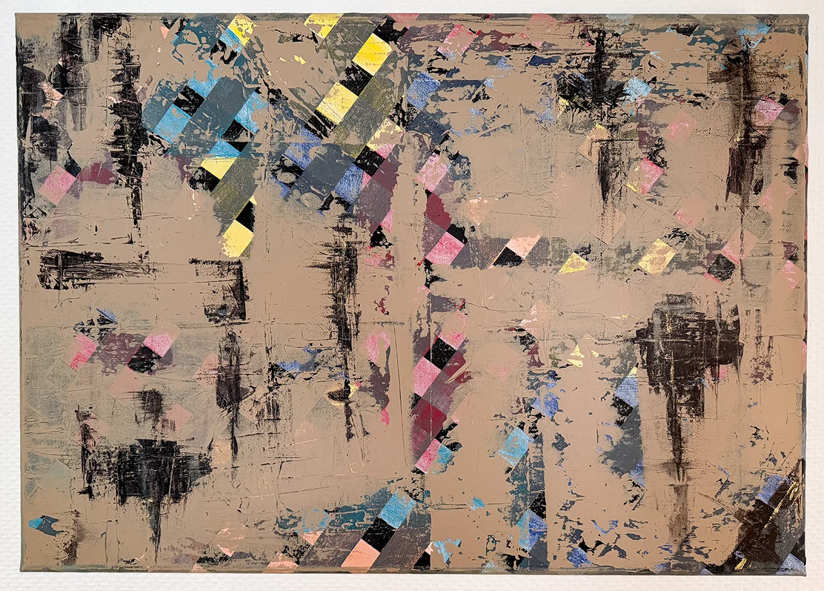 What Remains — Acryl auf Leinwand, 70 × 50 cm, 2026